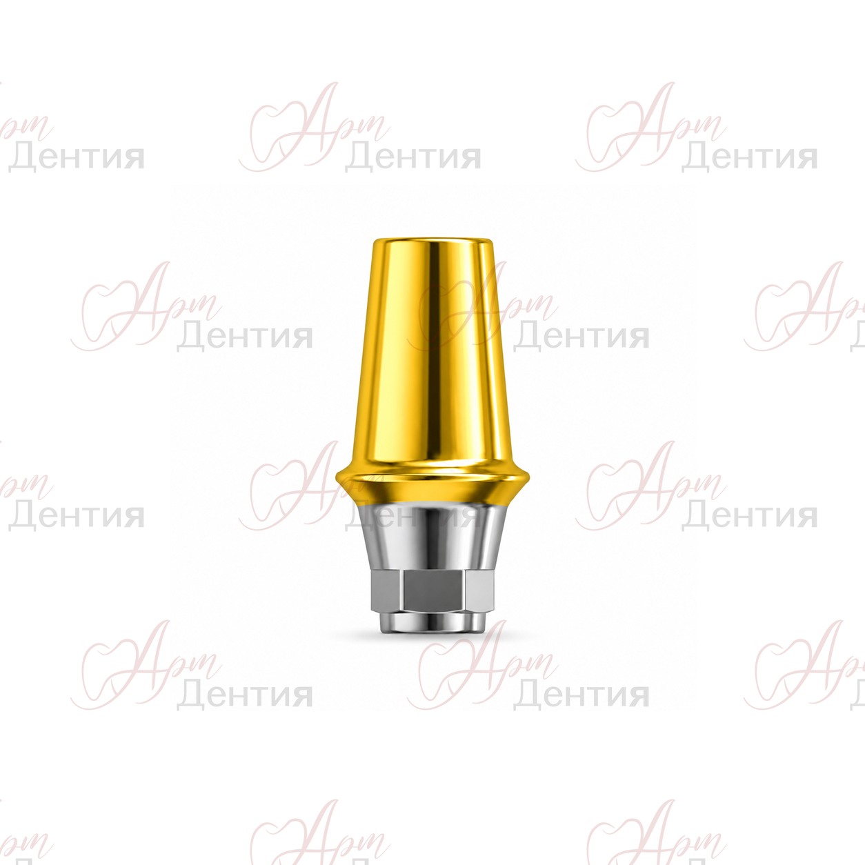 Прямой абатмент совместим с Dentium D=4.5 G/H=1.0 Hex TiN — совместимость Dentium / Дентиум