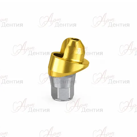 Угловой абатмент Multi Unit Geo совместим с Osstem Mini D=4.8 G/H=2.5 угол=17° TiN — совместимость Osstem Mini / Осстем