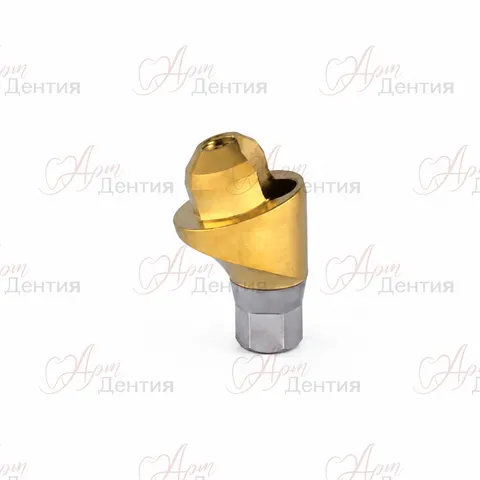 Угловой абатмент Multi Unit совместим с Straumann BL RC4.1 G/H=2.5 угол=17° TiN — совместимость Straumann BL RC4.1 / Штрауманн