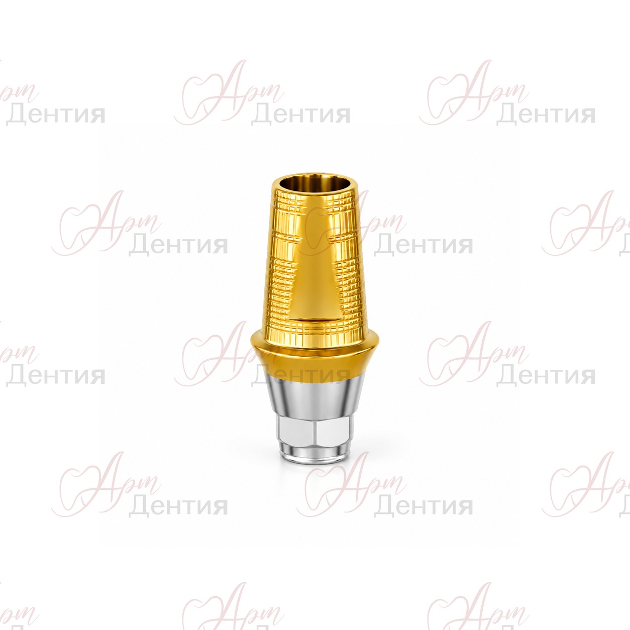 Титановое основание GEO совместимое с Dentium D=4.5 G/H=1.3 Hex TiN — совместимость Dentium / Дентиум
