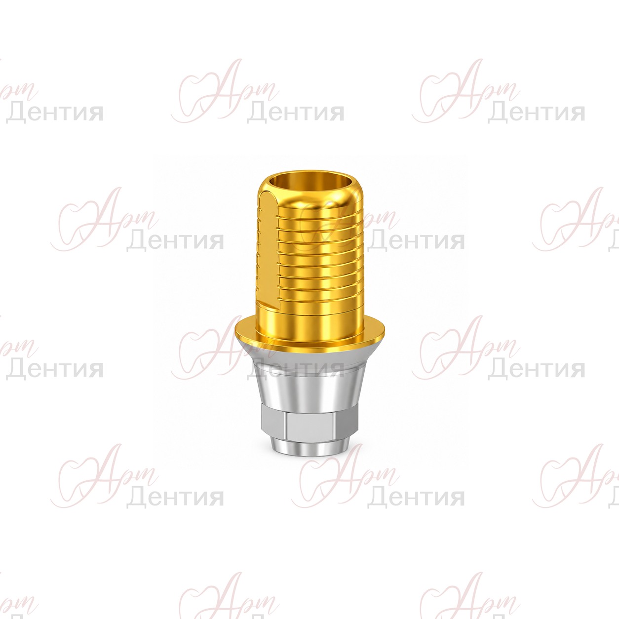 Титановое основание совместимое с Flat Dentium G/H=1.5 Hex TiN — совместимость Flat Dentium / Дентиум