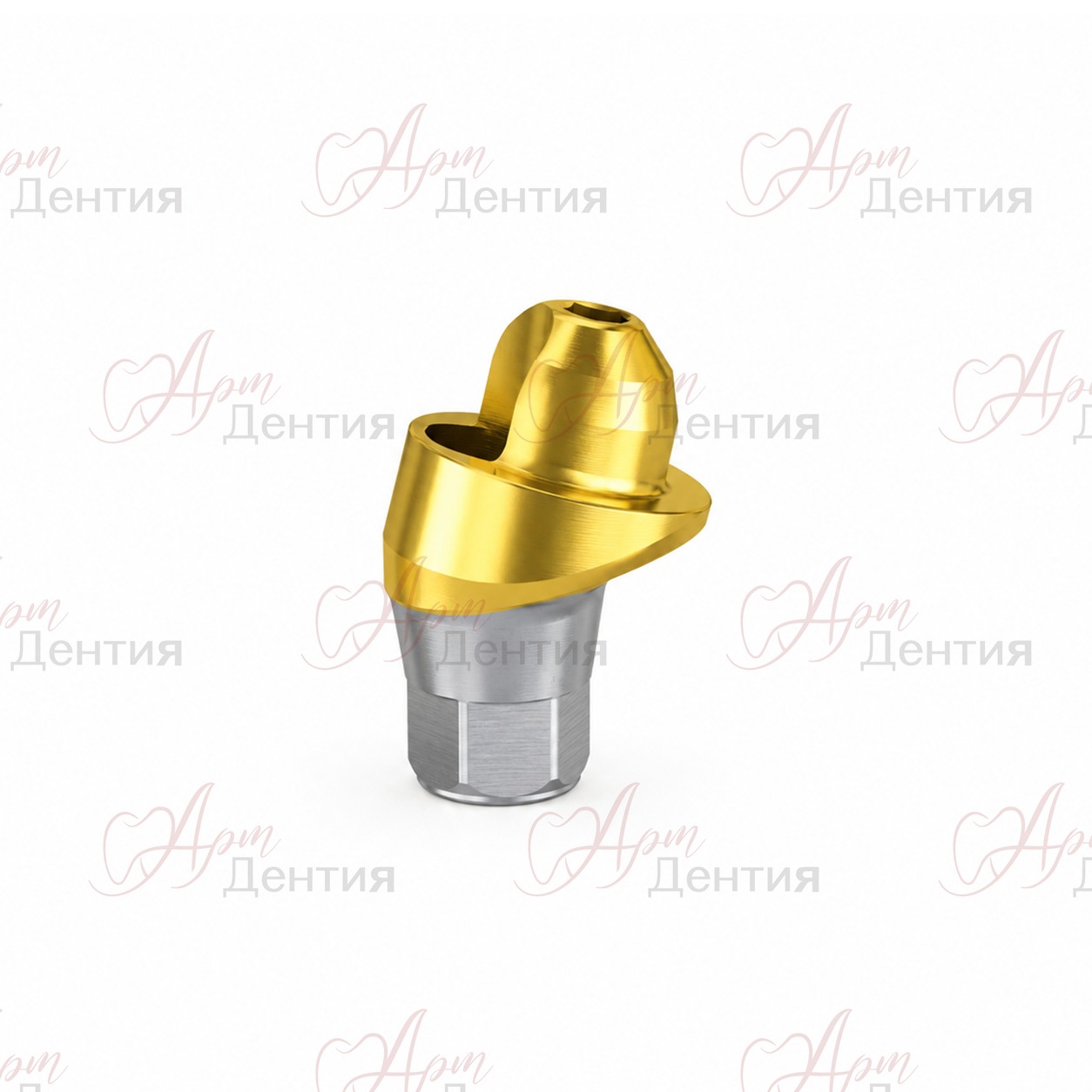 Угловой абатмент Multi Unit Geo совместим с Osstem Mini D=4.8 G/H=3.5 угол=17° TiN — совместимость Osstem Mini / Осстем